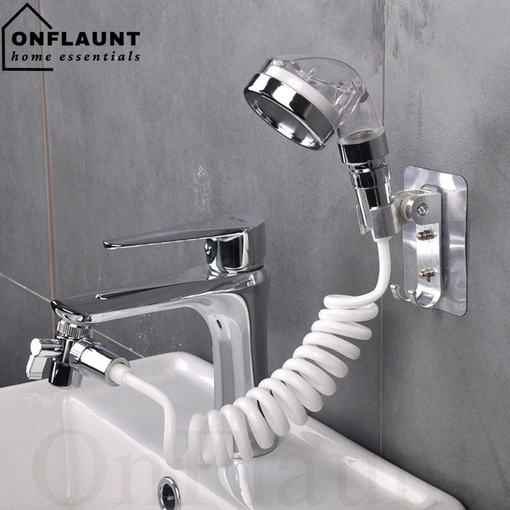 OnFlaunt Basin Faucet Sprayer Set Salon Hair Shower Head For Sink