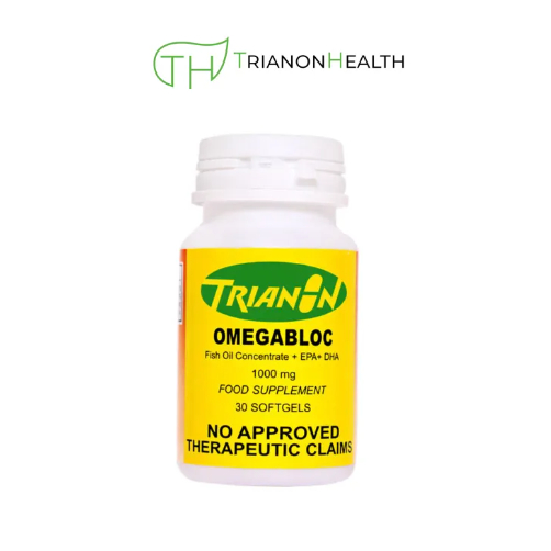 OMEGABLOC Fish Oil Concentrate + EPA + DHA 100mg Food Supplements 30's