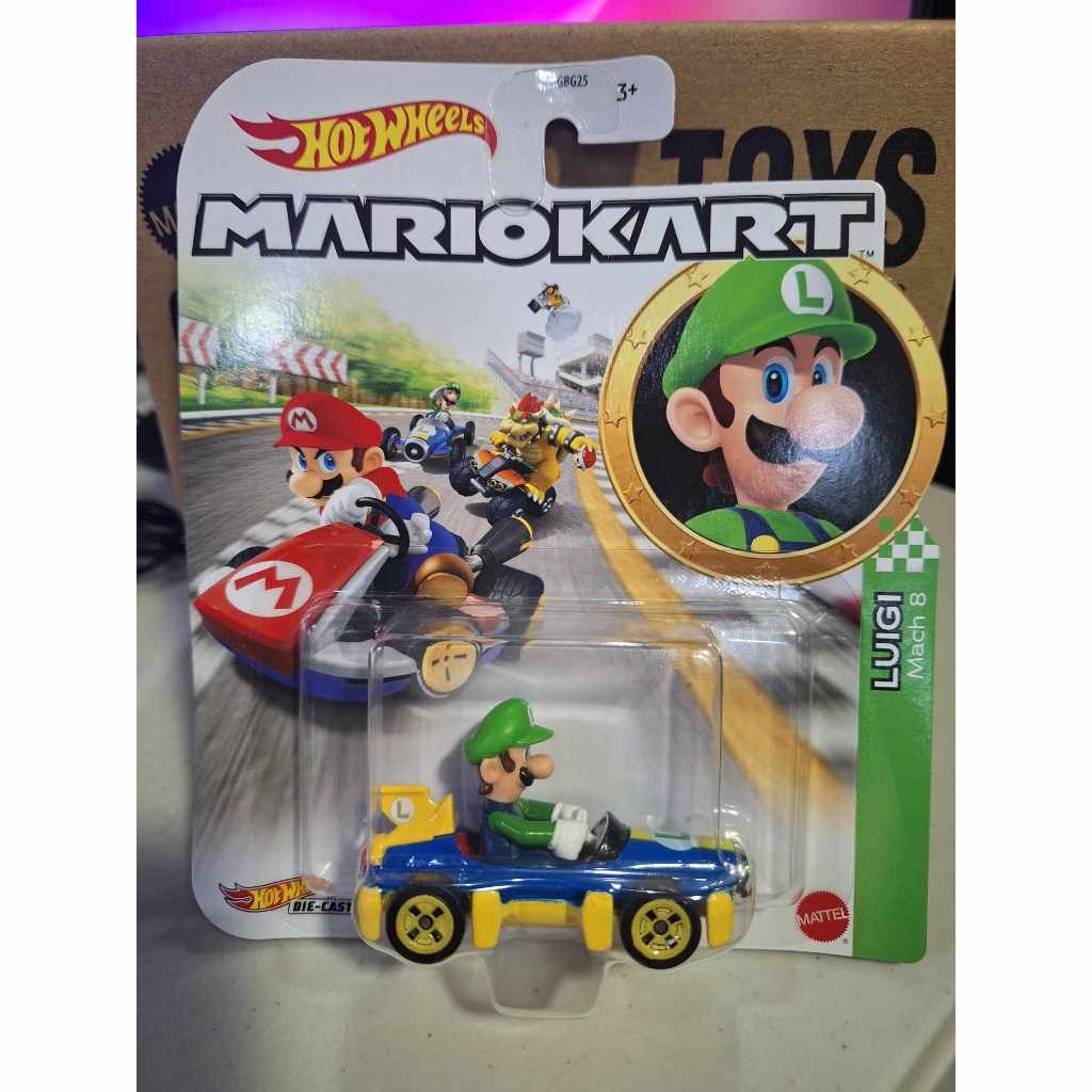 [Luigi in Mach 8] Hot Wheels Mario Kart Shopee Philippines