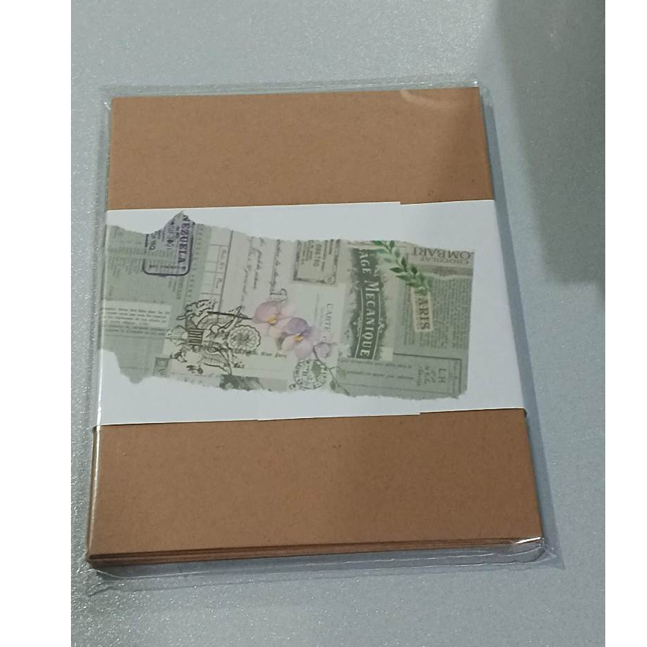 20 SHEETS 200 GSM KRAFT PAPER CARDSTOCK 10 X 15 CM FOR JOURNAL