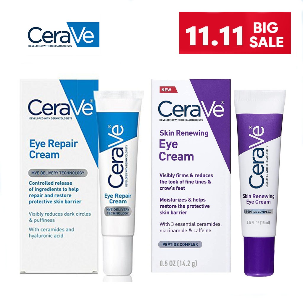 CeraVe Eye Repair Cream skin renewing eye cream Dark Circles Under