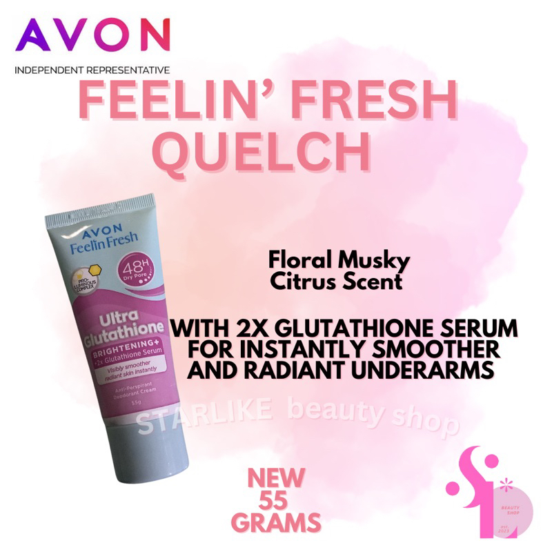 AVON FEELIN’ FRESH QUELCH Deodorant Cream Shopee Philippines