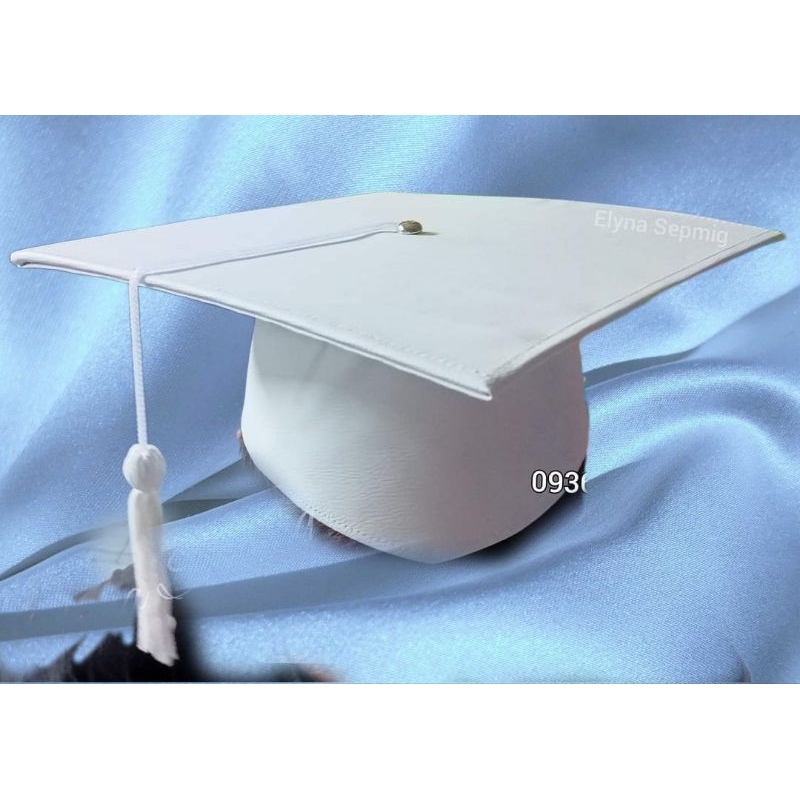 toga cap graduation cap white | Shopee Philippines