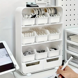 Multifunctional Double-Layer Storage Shelf: Desktop Storage Rack, Plastic  Desk Shelves, Cosmetic and Sundries Organizer Storage Solution