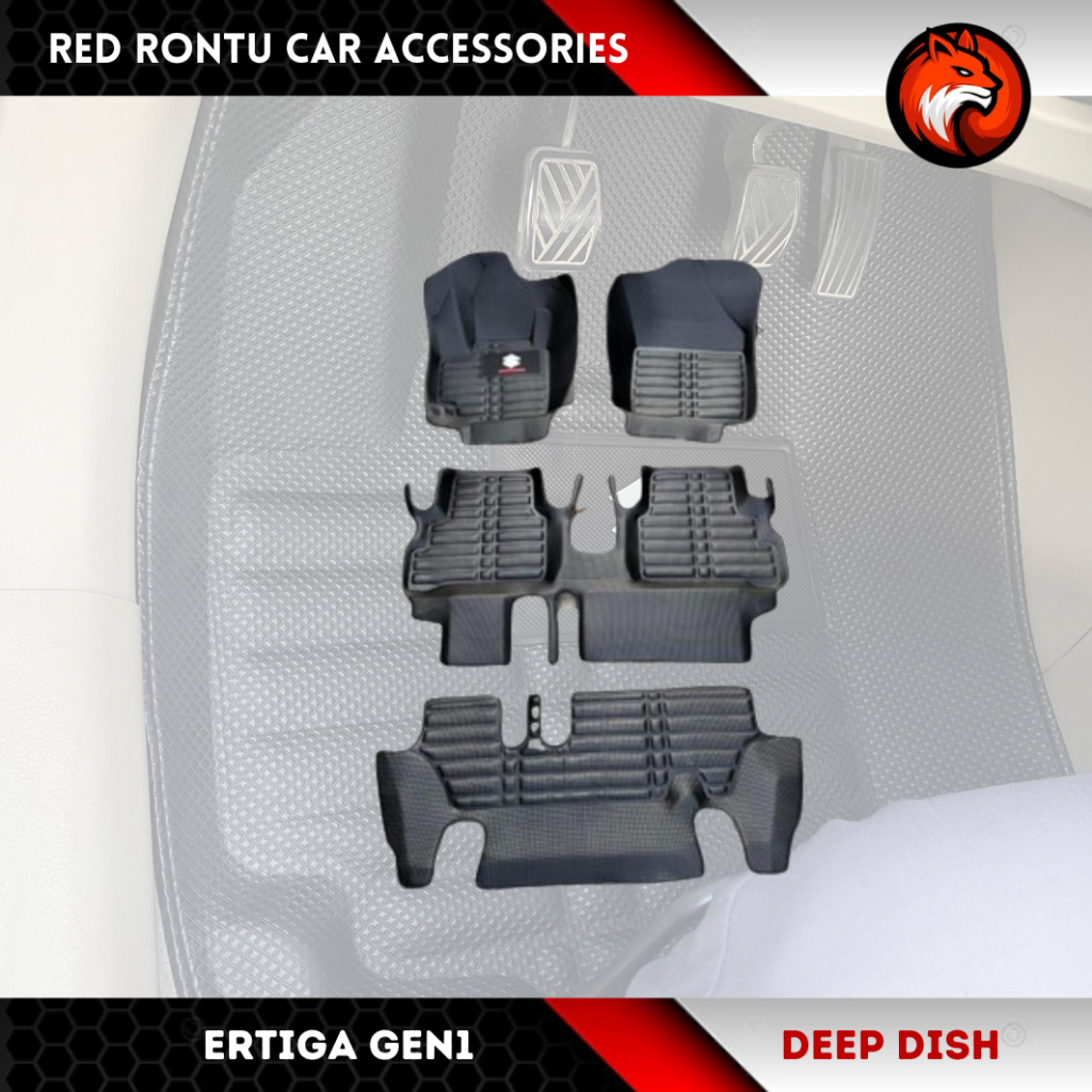 20122018 Suzuki Ertiga Premium Diamond Deep Dish Matting (5D Matting