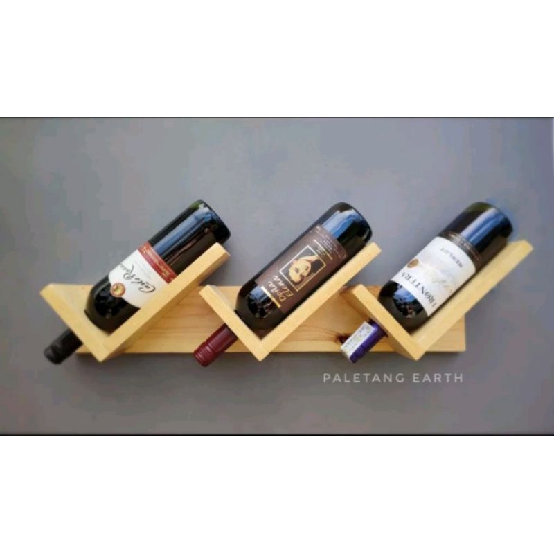 Wine rack with varnish | Shopee Philippines