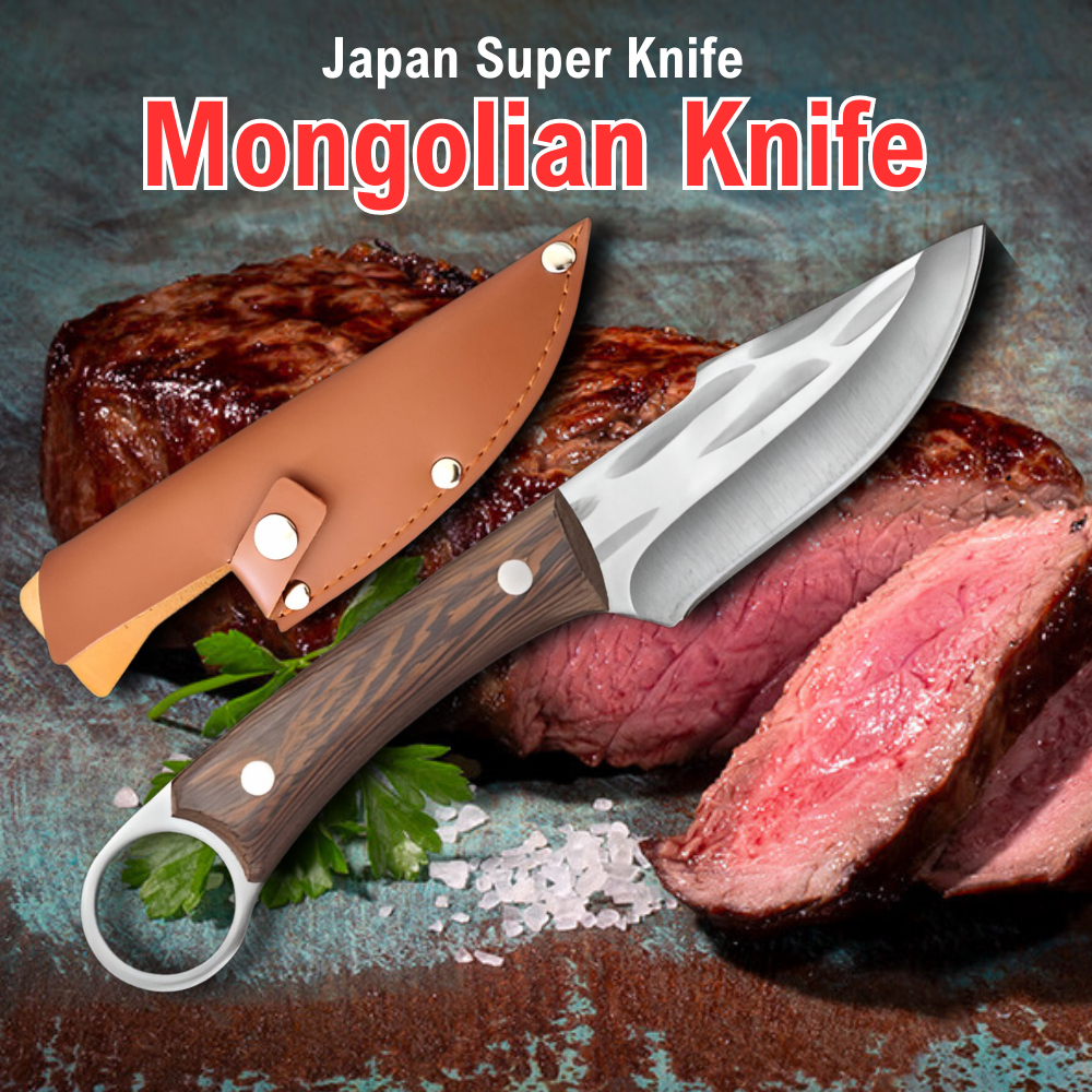 Mongolian Knife Tazaki Japanese Knife Kitchen Knife Chopping Knife