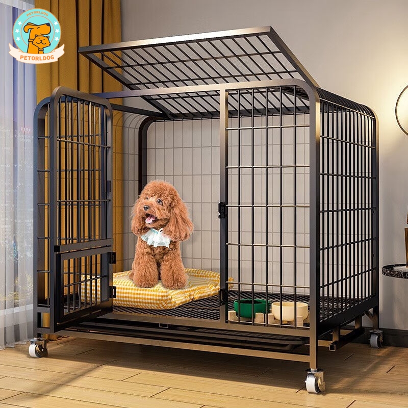 Square Tube Dog Cage Crates For Easy Installation XXL Large Space With