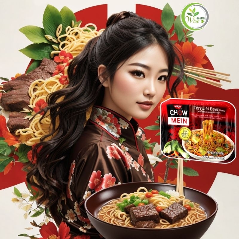 Nissin Chow Mein Teriyaki Beef Noodles 113g | Made in USA | Shopee