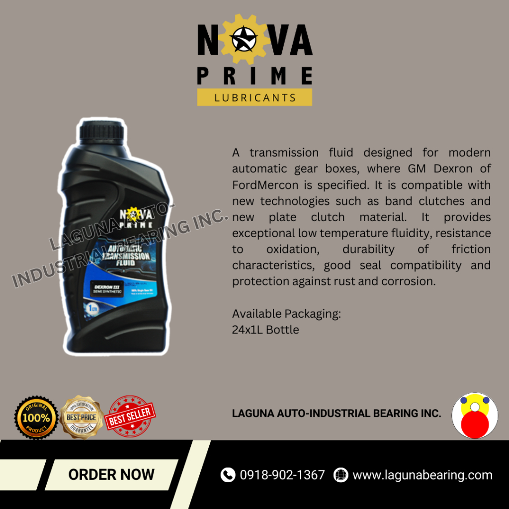 NOVA PRIME (GEAR OIL & AUTOMATIC TRANSMISSION FLUID) Shopee Philippines