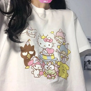 Harajuku Anime Cute Kuromi Girl Short Sleeves T-Shirt