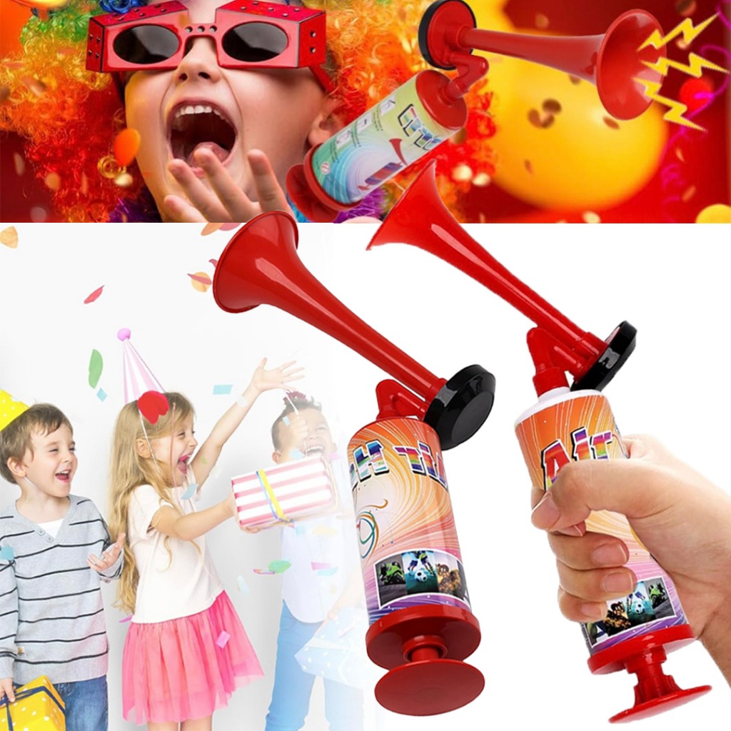 Handheld plastic trumpet air horn,torotot,noise maker,loud trumpet,push hand,music toy for kid