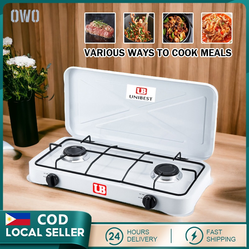 DoubleHead Gas Stove Heavy Duty Powerful Stove Portable 2 Burner Gas