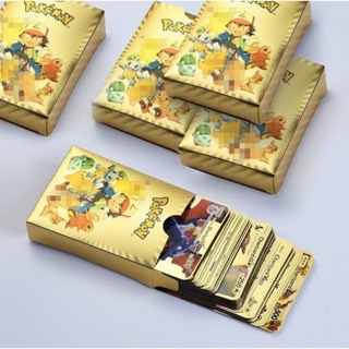 11-110pcs Pokemon Flash Rainbow Cards Gold Silver Shiny Vmax GX EX