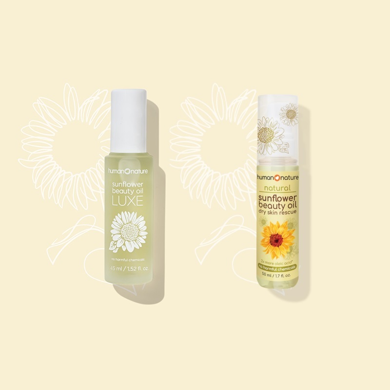 Human Heart Nature Sunflower Beauty Oil (45ml) Luxe / (50ml) Dry Skin