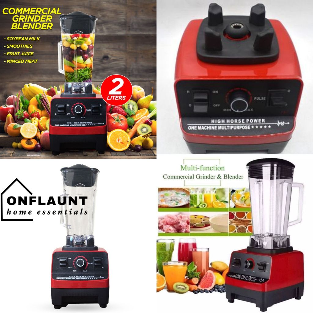 OnFlaunt 2L Blender Multifunction Commercial Blender Multipurpose