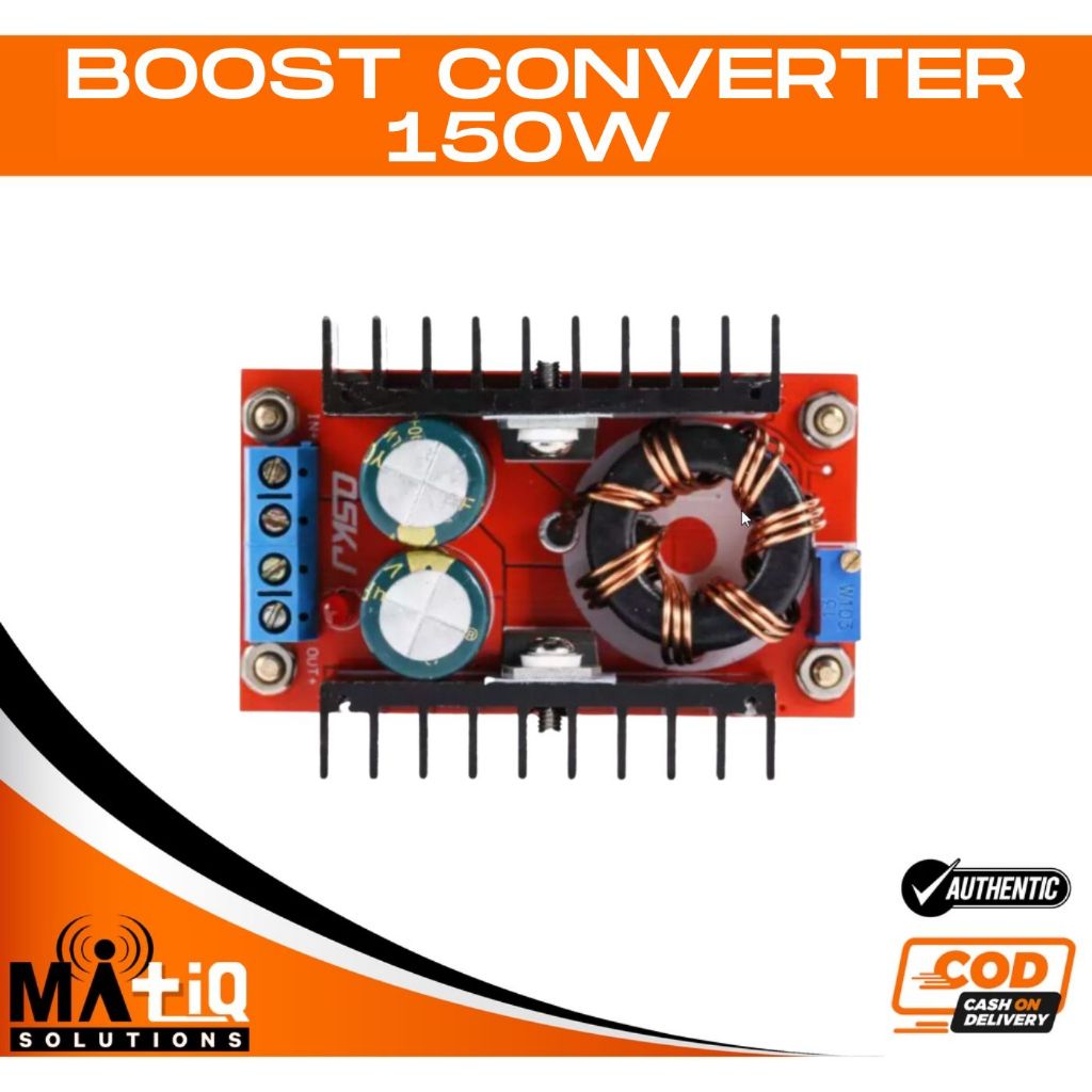 150w Dc Dc Boost Converter 10 32v To 12 35v 6a Step Up Power Supply Module Shopee Philippines 4272