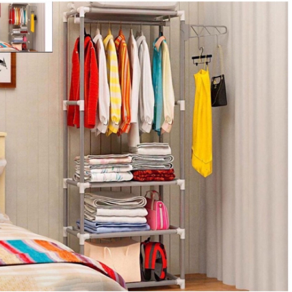 Packaging Simple Clothes Storage and Hanger Rack Coat Rack | Shopee ...