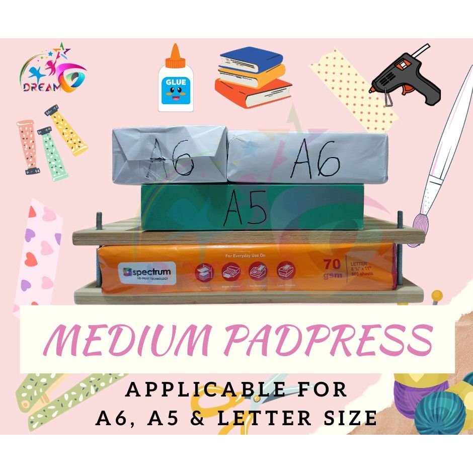 Book Press, Pad Press, Flower Press, Receipt, Tracing Pad, note pad