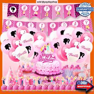 Barbie Balloon Birthday Decoration Set-Cupcake Theme w/ Happy Birthday  Banner & Cake Topper Party