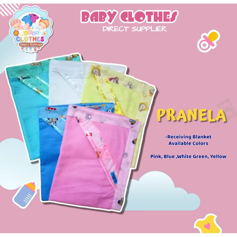 Pranela Hooded Receiving Blanket Cotton for New Born Babies Shopee