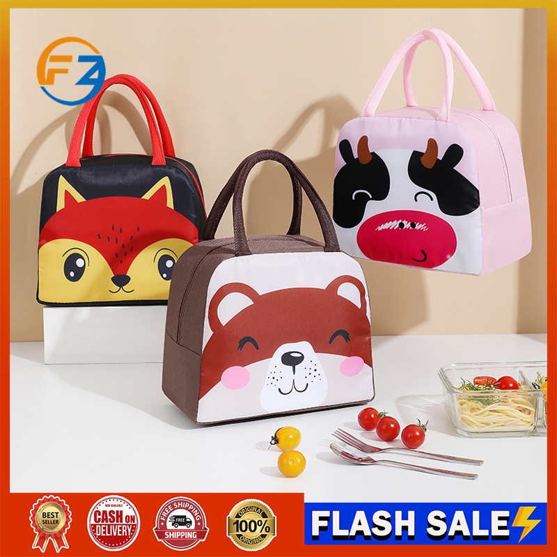 FZ Cartoon Aluminum Foil Insulated Lunch Bag Lunch Bag for Kids Velcro ...