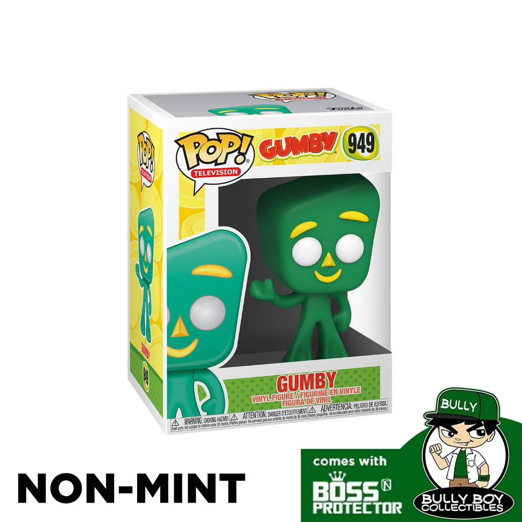 Funko Pop Television Gumby Gumby 949 NonMint With Boss Protector