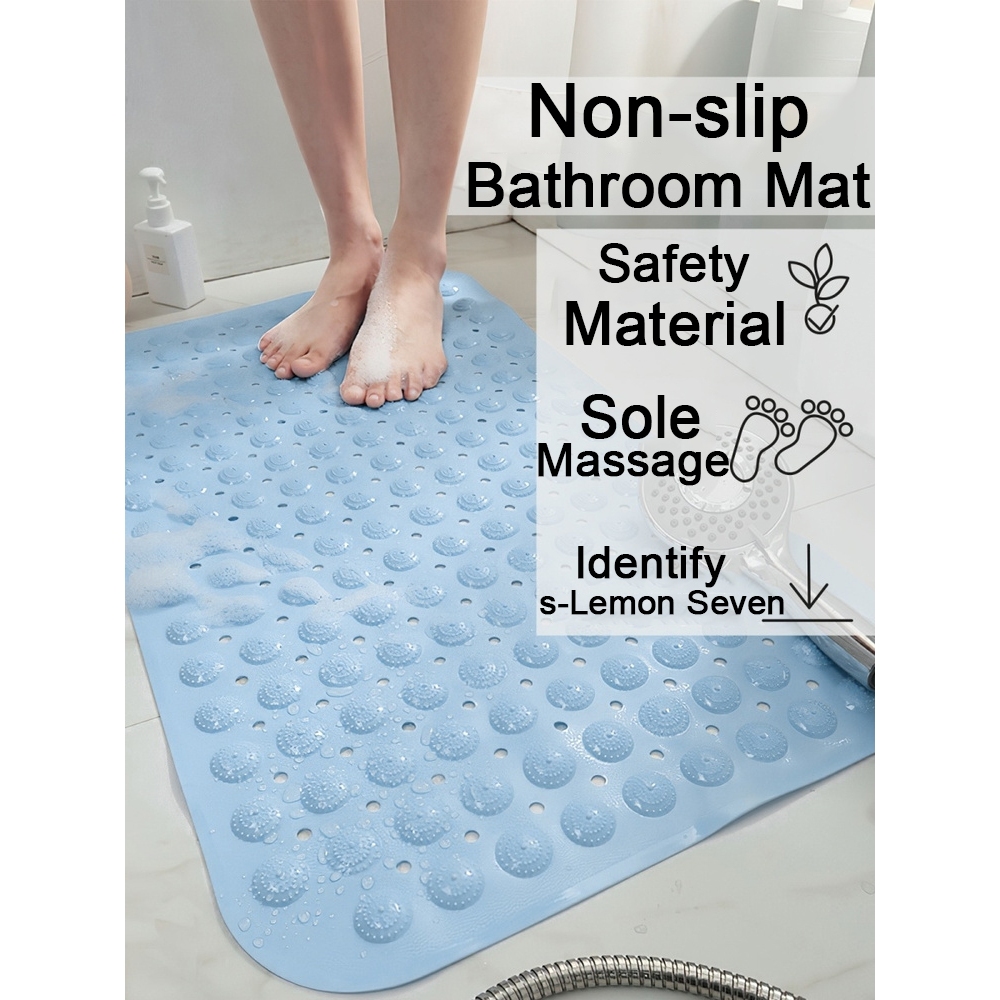 Non Slip Bath Mat Shower Mats With Feet Massage, Eco-friendly Pvc Anti  Mould Bathroom Bathtub Mat,40 X 70cm