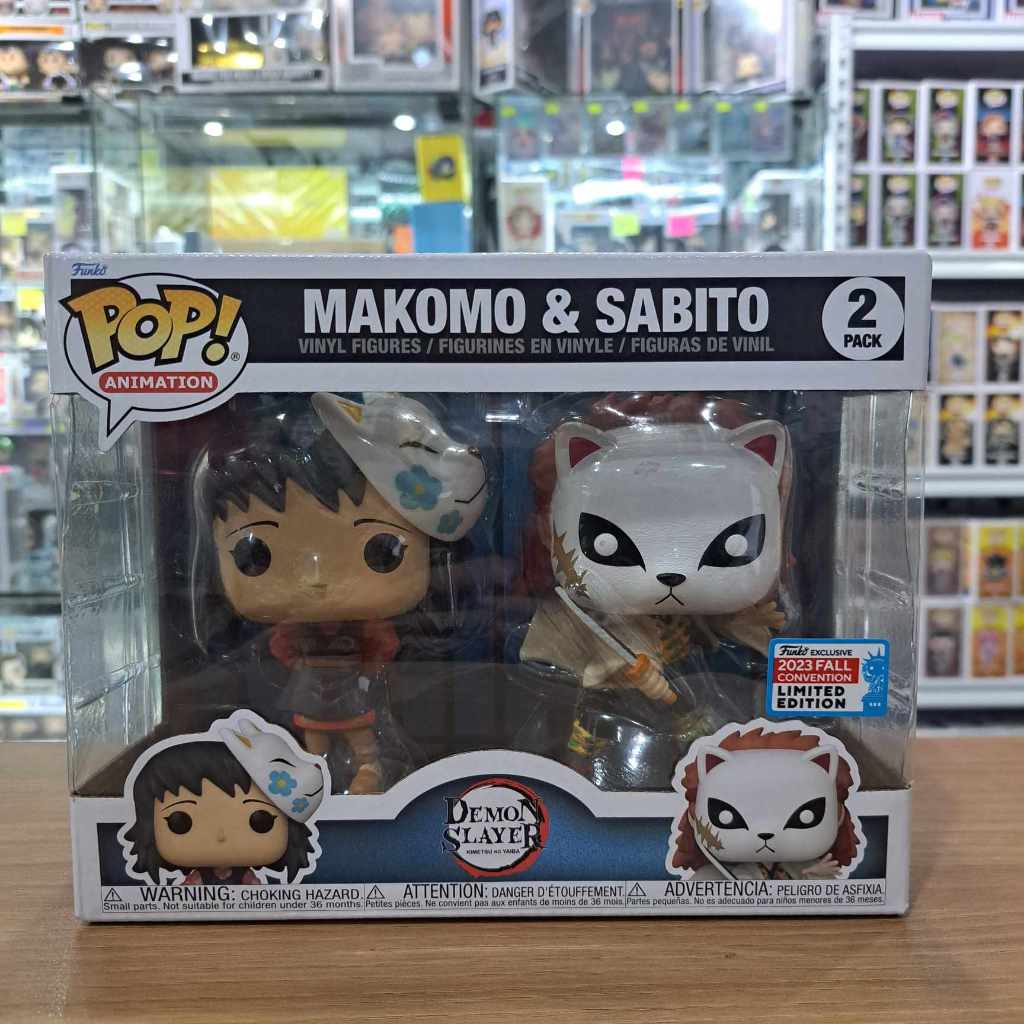 Funko Pop! Demon Slayer Makomo & Sabito 2023 Fall Convention Exclusive ...