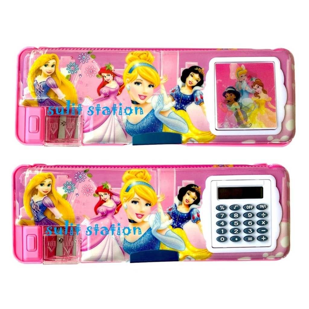 DISNEY PRINCESS SURPRISE GIRLS CHARACTER MAGNETIC PENCIL CASE BOX with ...