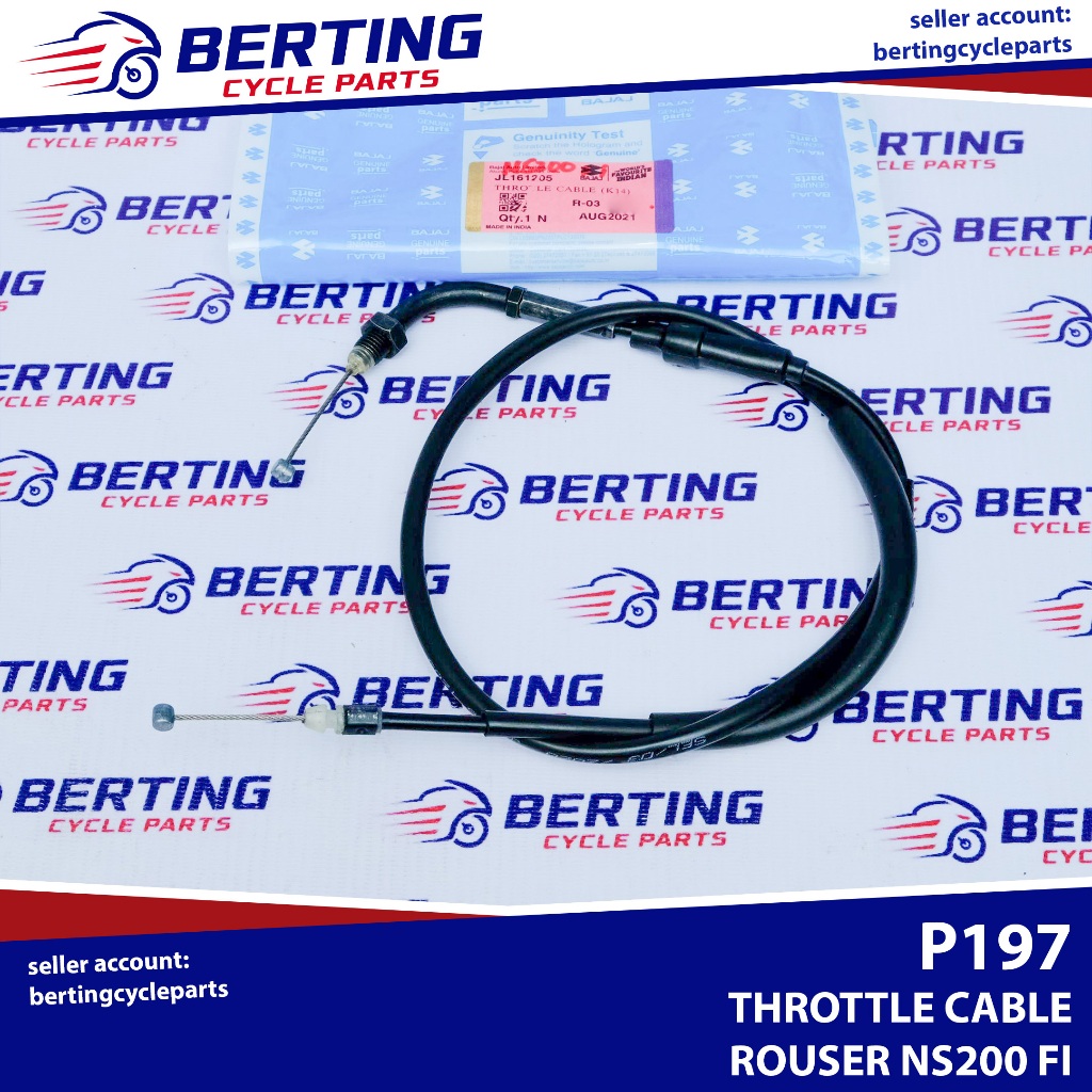 THROTTLE CABLE Rouser NS200 FI Genuine JL161205 Shopee Philippines