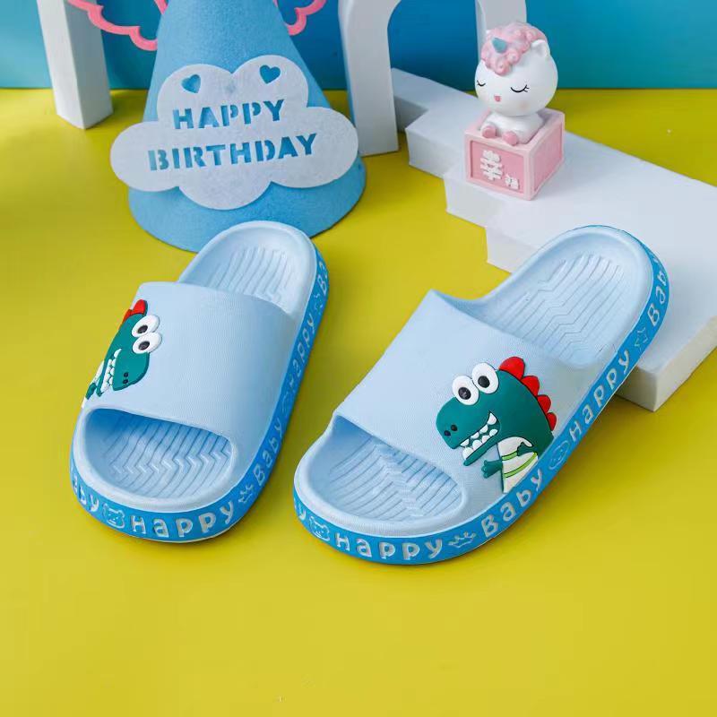 Fashion Slipper With Dinosaur Design Happy Baby Slip on Slippers for Kids Shopee Philippines