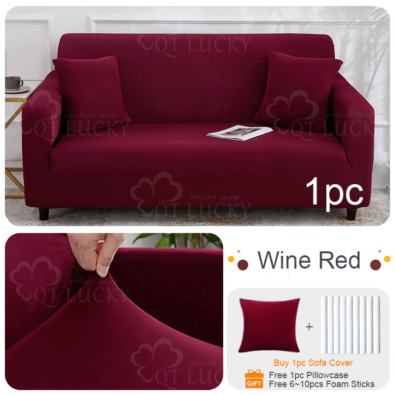 QT Sofa Cover Set for L Shape Universal 1/2/3/4seater Couch Covers