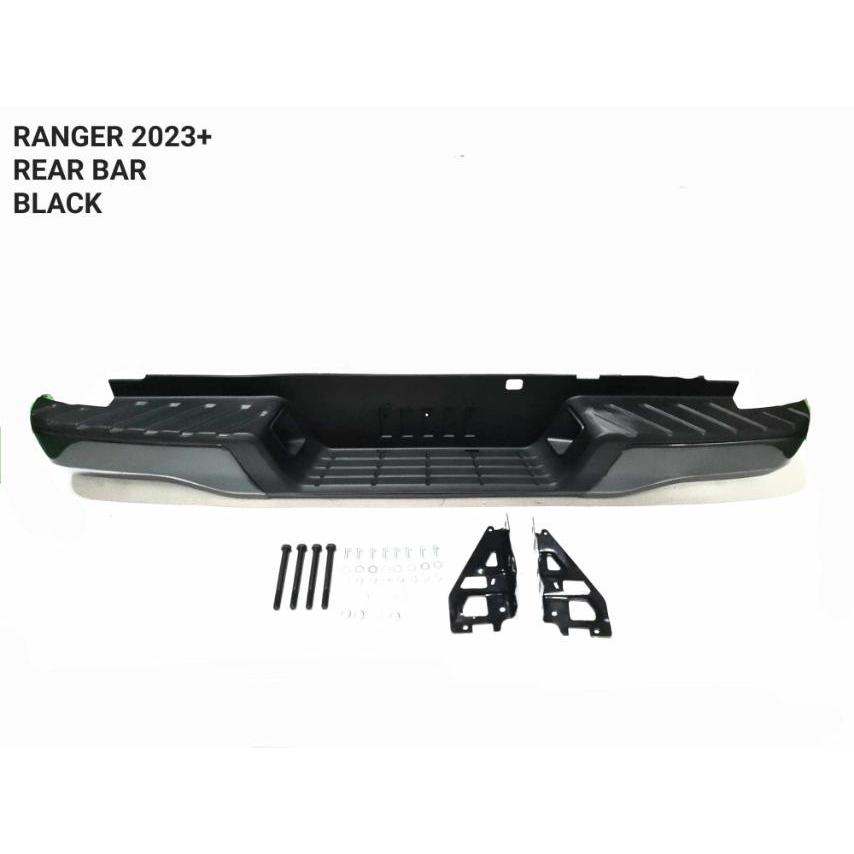 Ford Ranger 2023 Rear Bar Rear Bumper Step bar bLACK | Shopee Philippines