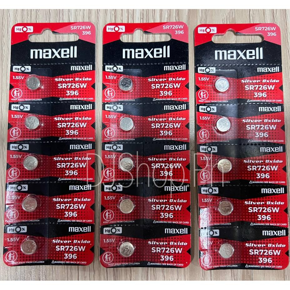 SR726W 396 Maxell Original Battery 1.55v Silver Oxide Replacement ...