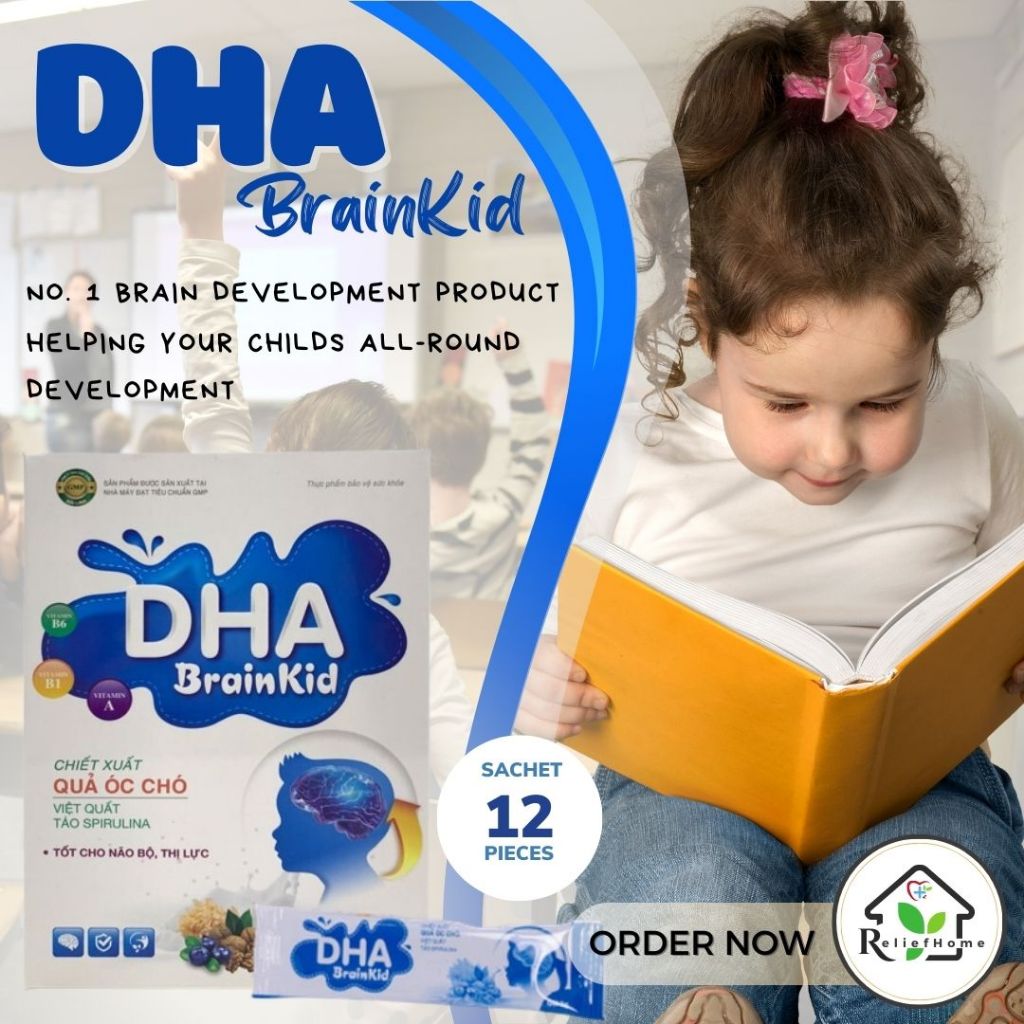 DHA Brain Kid Supplement 5g/Sachet 12Sachet/Box Support Brain ...