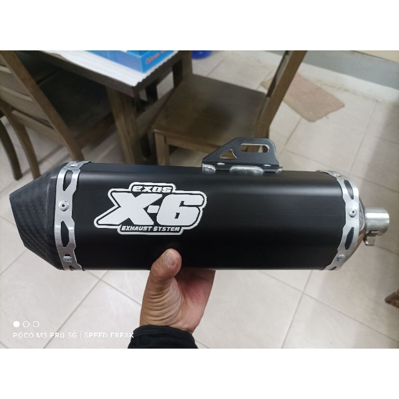 Exos X6 Silent Power Pipe For Honda Cb110 Shopee Philippines 1410