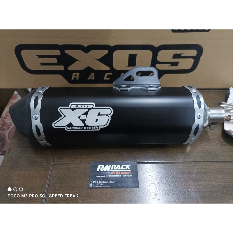 Exos X6 Silent Power Pipe For Mio Gravis125 Mio Gear125 Mio I 125 And Mio Soul I 125 Shopee 2893