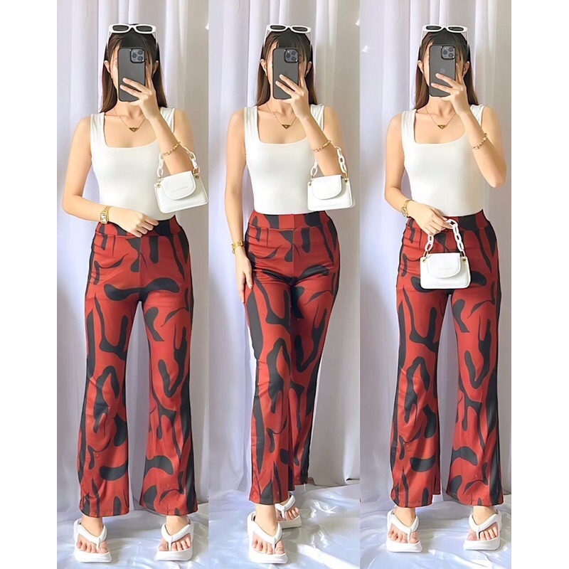 Women's High Waist Pants Autumn Casual Flared Pants Elasticity Wide Leg  Trousers Office White Pants