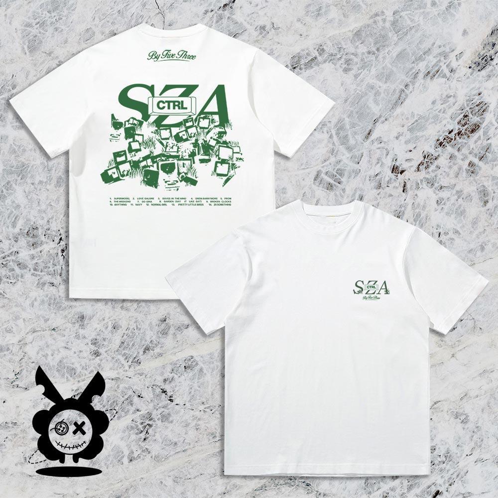 costume SZA x Five Three For CHIC SHIRT-CLASSIC SHIRT LYRICS Y2K ...