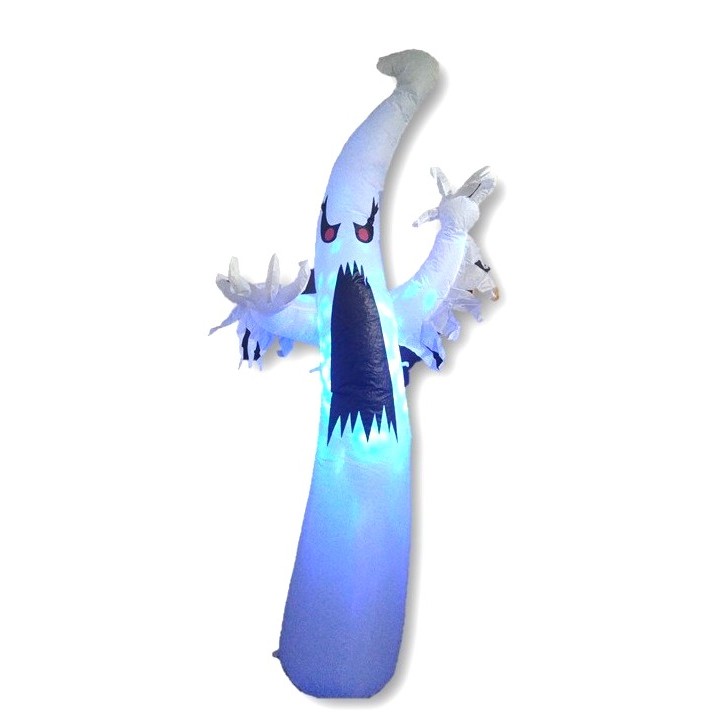 6FT. Inflatable Halloween Ghost, Blinking LED Lightened Inflatable ...