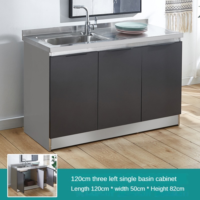 kitchen storage under the sink stainless steel Gas