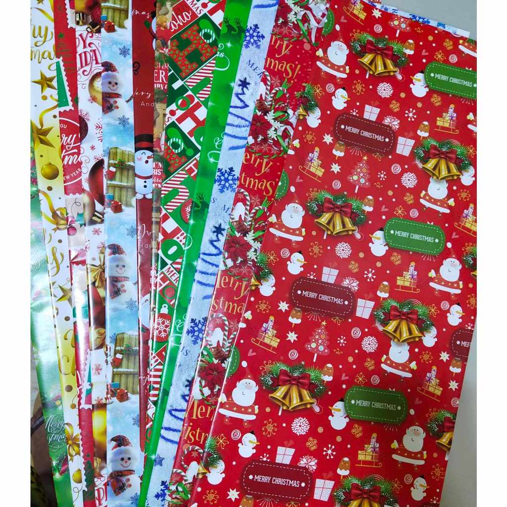 XMAS GIFT Wrapper ( Christmas ) , Sold per 10pcs (Same design - one ...