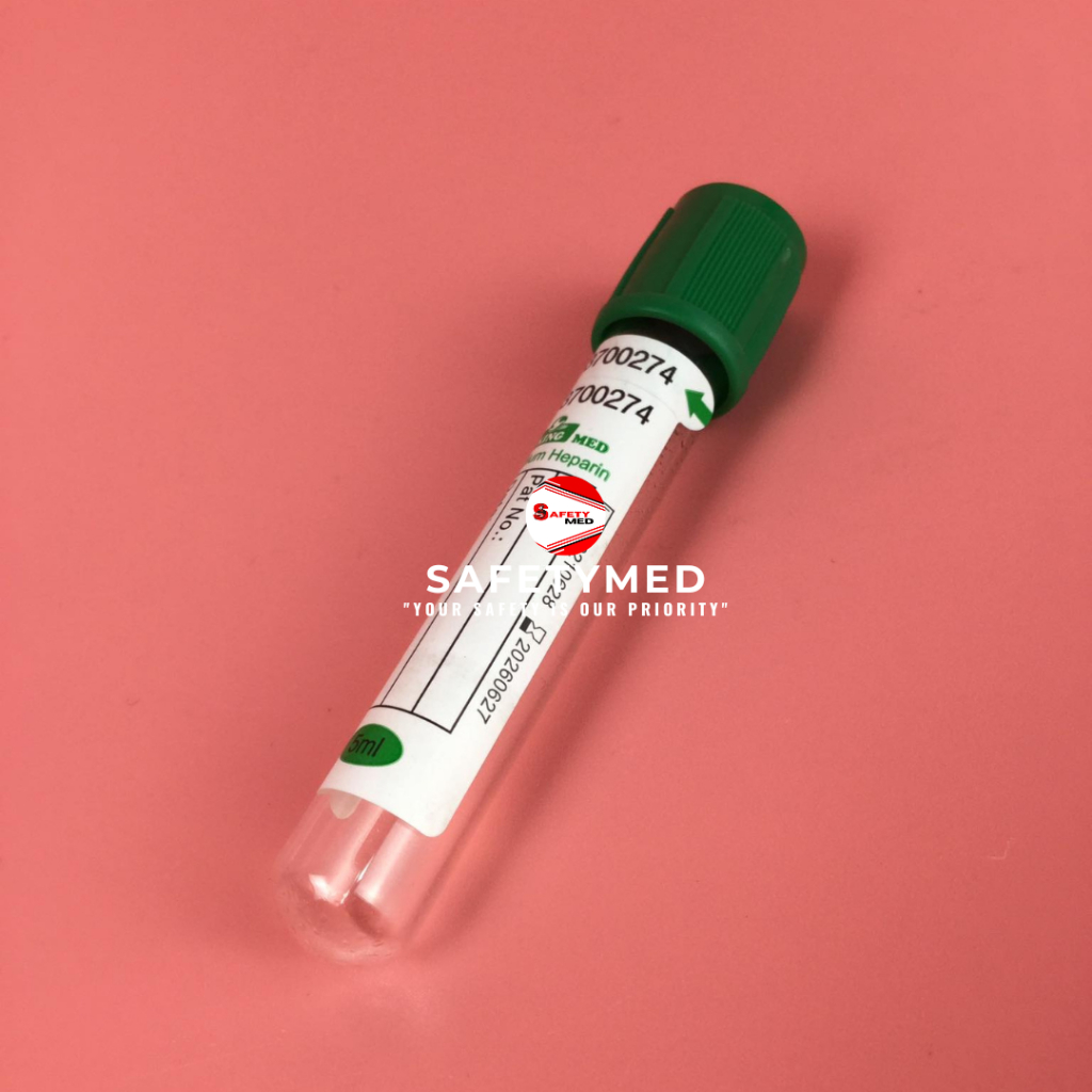 VACUTAINER BLOOD COLLECTION TUBE GREEN TOP 5ML PER PIECE Shopee