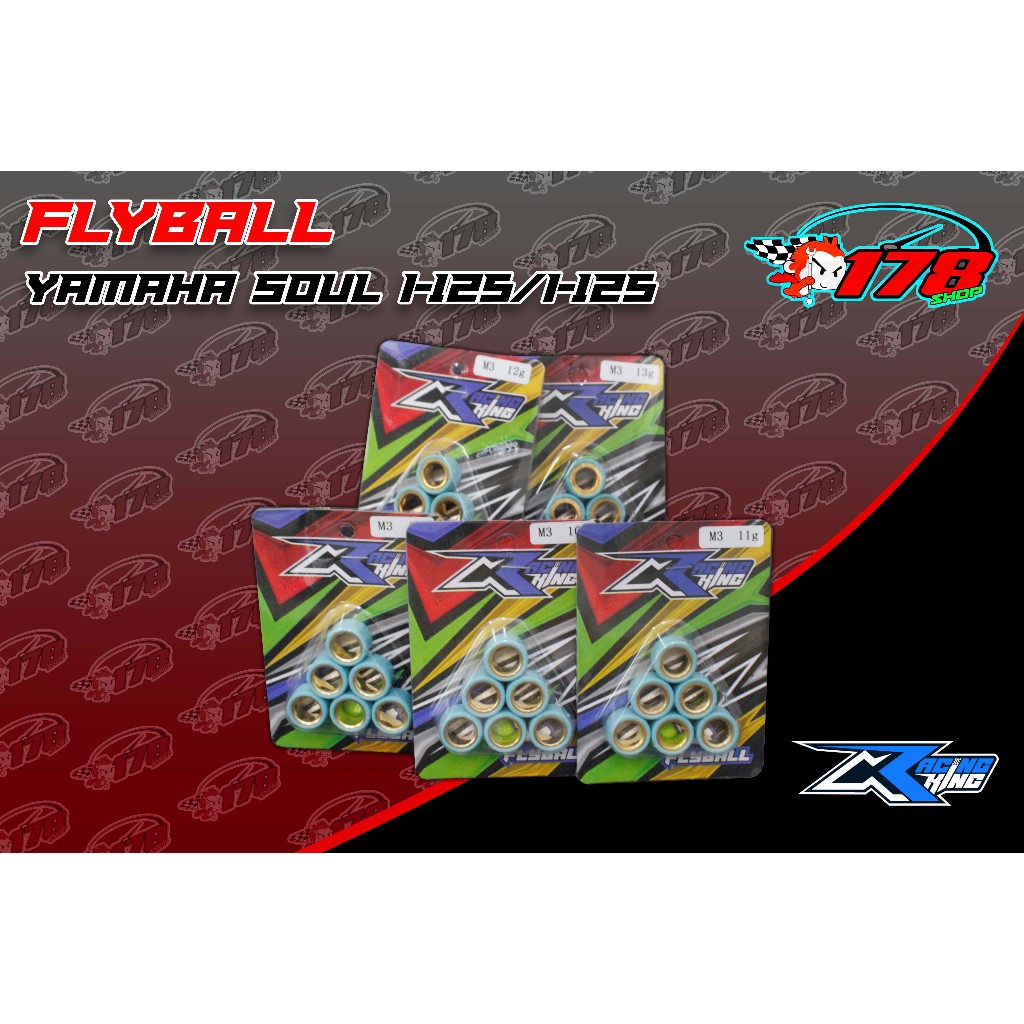 racing king flyball aerox/nmax/mio i 125 sold by 6pcs set | Shopee ...