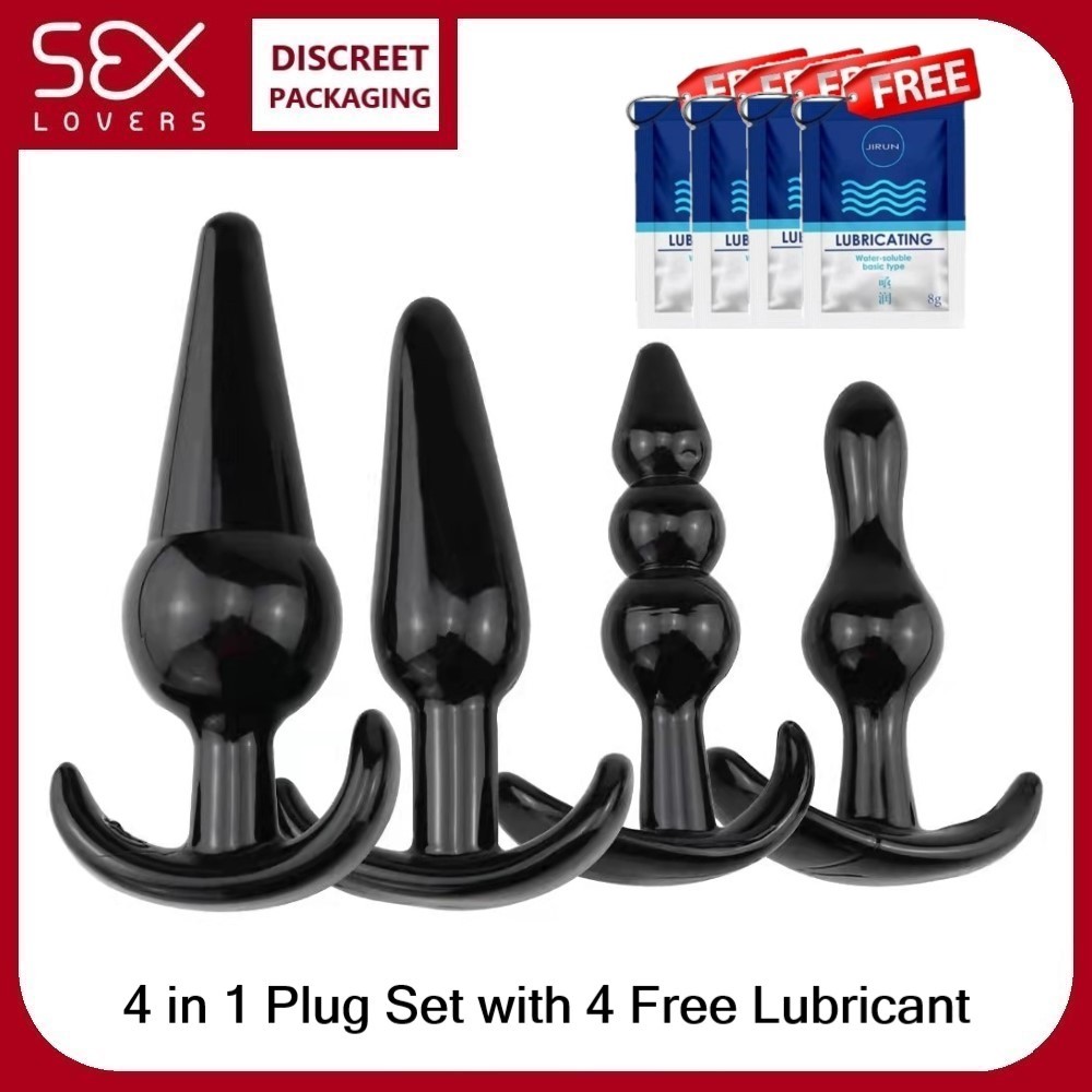 anal plug ph ROMP Luster Anal Training Set – 3 Soft, Tapered Silicone Plugs – Kinkly Shop main image 1