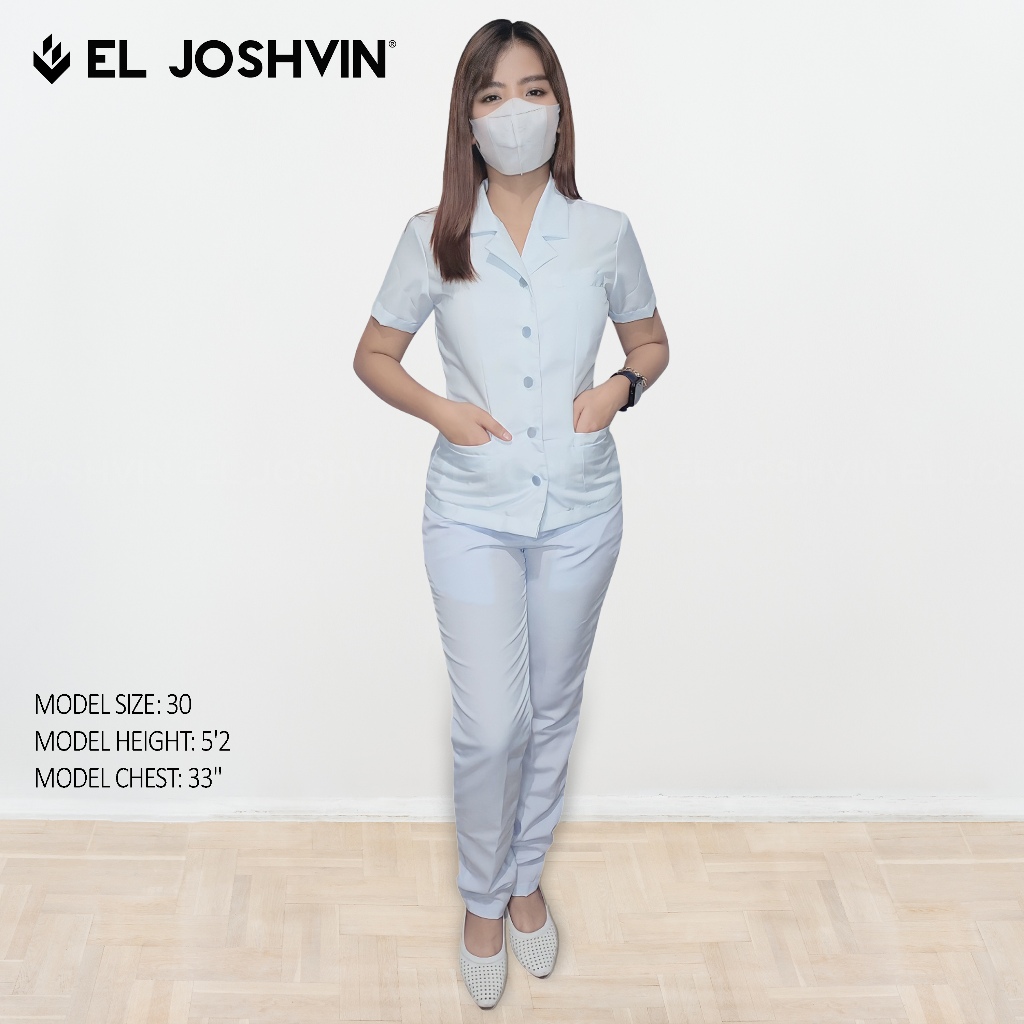 EL JOSHVIN Standard Collar Nurse uniform RN uniform Woman's ( Blouse