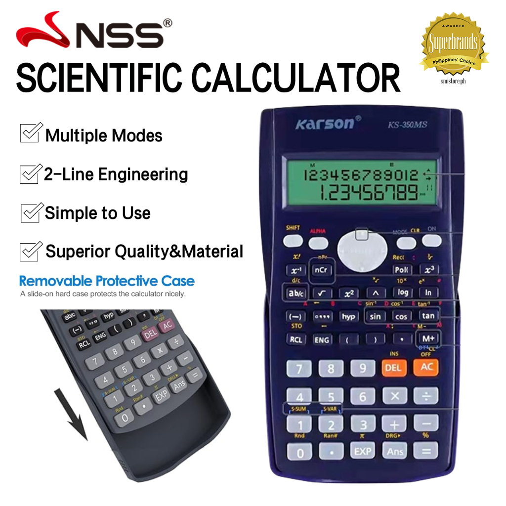 Scientific Calculator Math Multiple Modes Intuitive Interface High