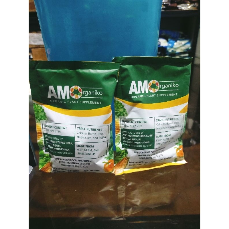 AMO ORGANIC plant growth enhancer 100GRAMS (1 sachet good for 1 hectare) LEGIT...LEGIT Shopee