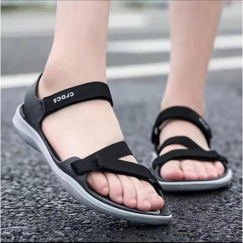 New Crocs Ladies strap sandals Platform women Sandals for all season Shopee Philippines